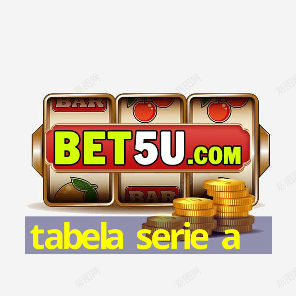 tabela serie a